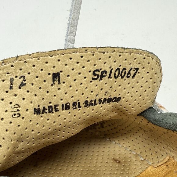 Ernest Hemingway Boat Deck Shoes Mens 12 M Green Suede White Leather Casual - Picture 12 of 15